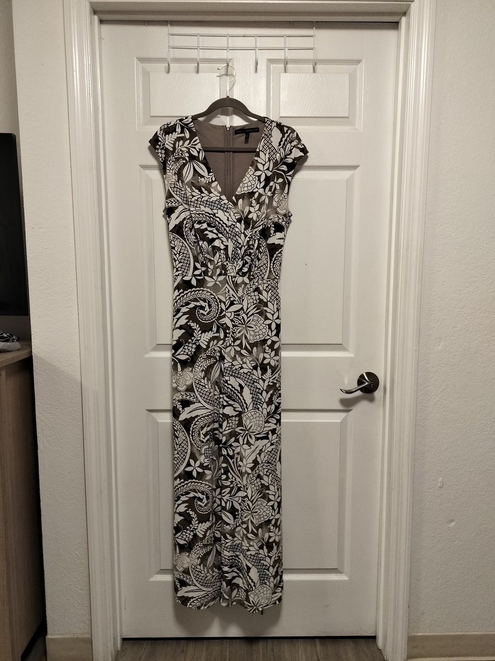 Black & White Floral Dressy Jumpsuit - Women